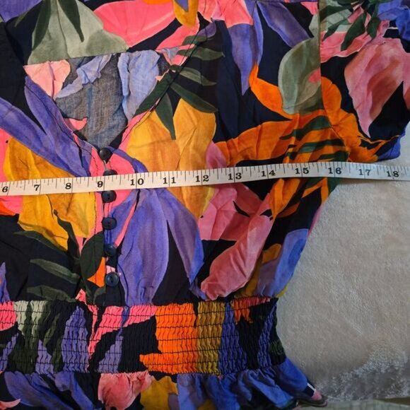 Abel the Label x Anthropologie Tropical Leonard Dress - Size Medium - Picture 7 of 9